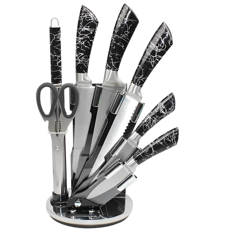 Knife Set 8pc Black B10014A