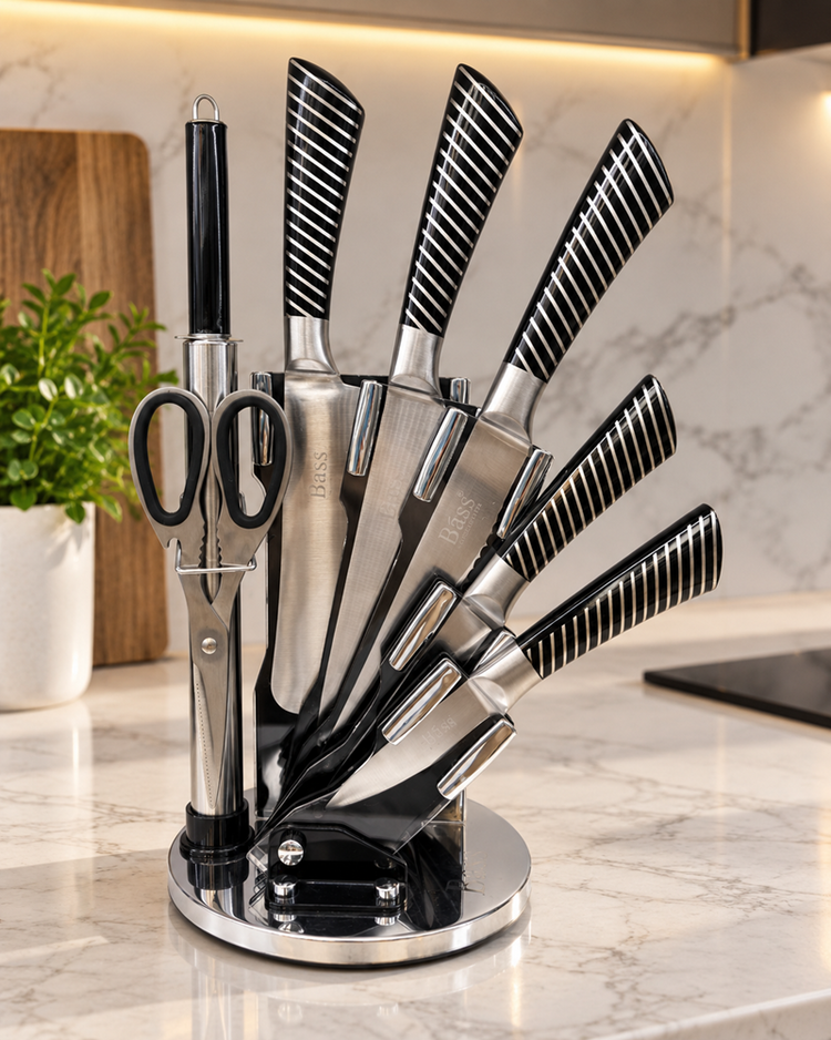 Knife 8pc Set Black B14214