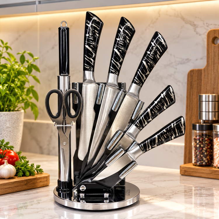 Knife 8pc Set Black B15514