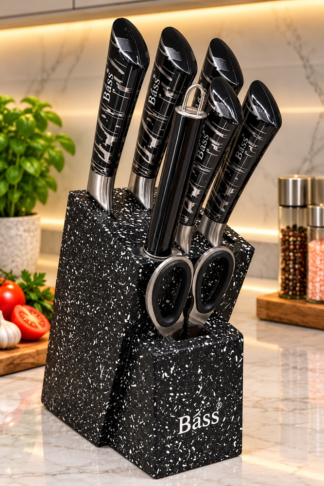 Knife 8pc Set Black B15532