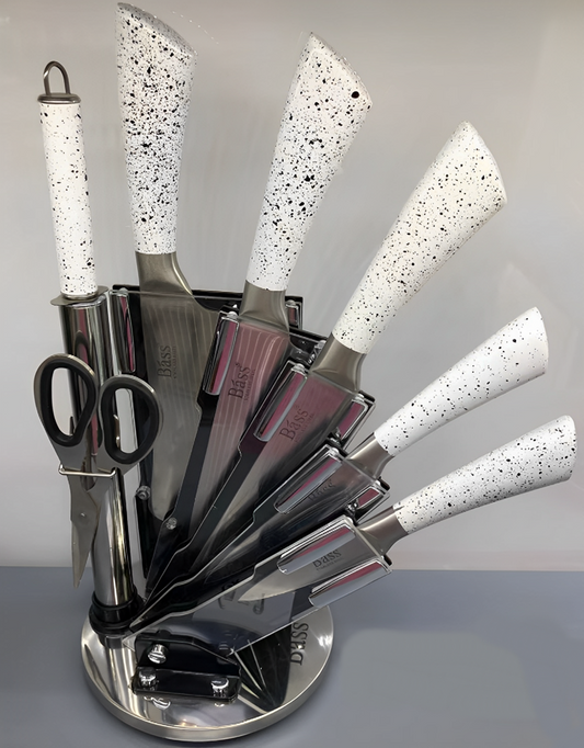Knife Set 8pc White B5214C
