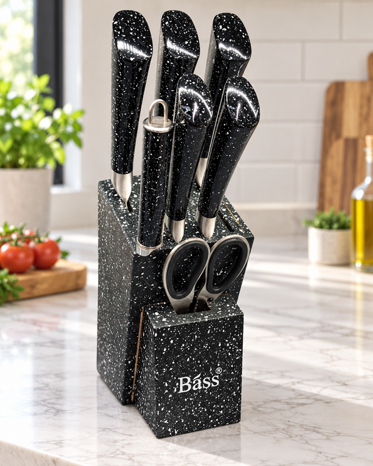 Knife Set 8pc Black B5232