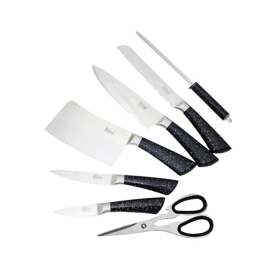 Knife Set 8pc Black B5232