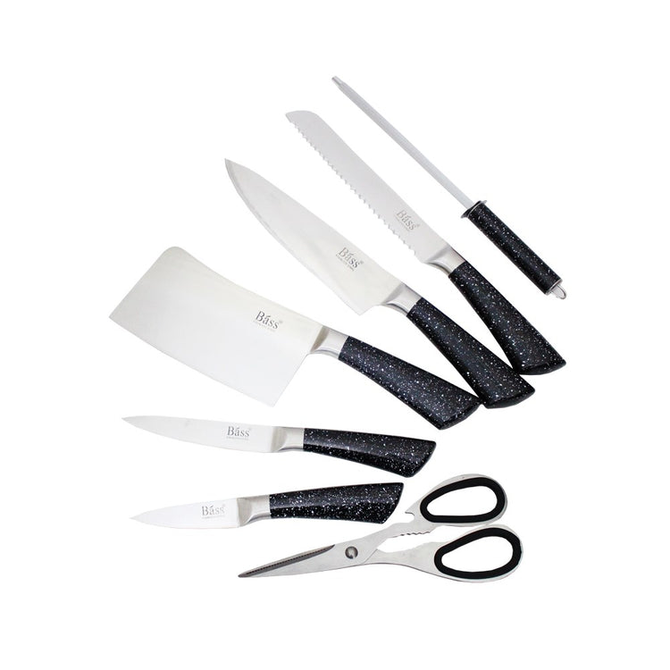 Kitchen Knife Set 8pc BLACK B5232