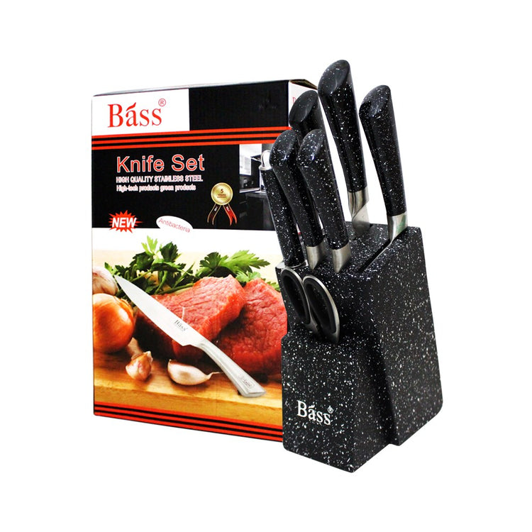 Kitchen Knife Set 8pc BLACK B5232