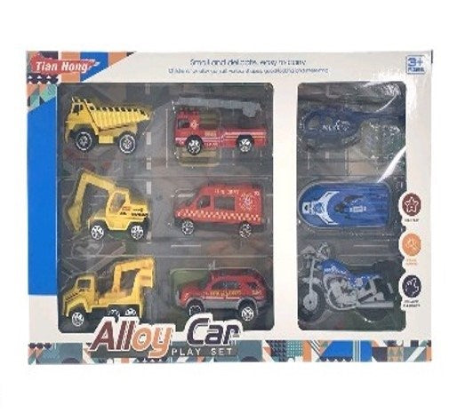 Mini model toy vehicle 9pc