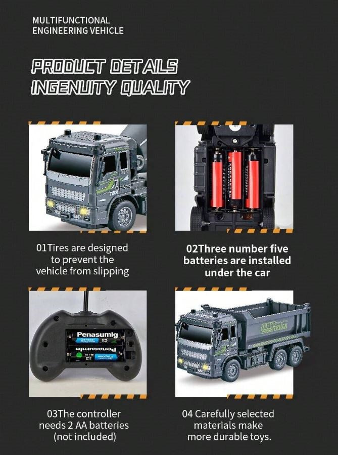 Remote Control Toy Dump Truck