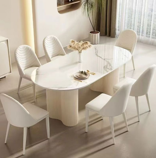 Oval Dining Table & 6 chairs BY-#717