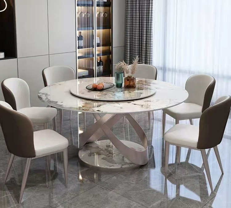 Round Dining Table & 6 Chairs BY-#903