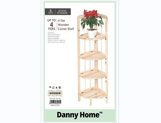 Bamboo 4 Tier Shelf SN-005