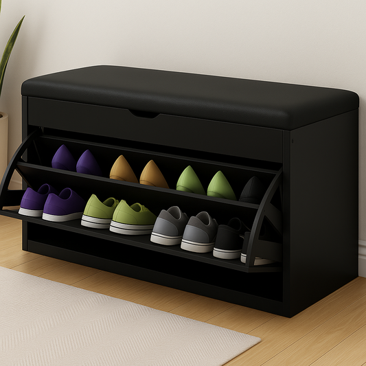 Shoe Cabinet Black HXD001441