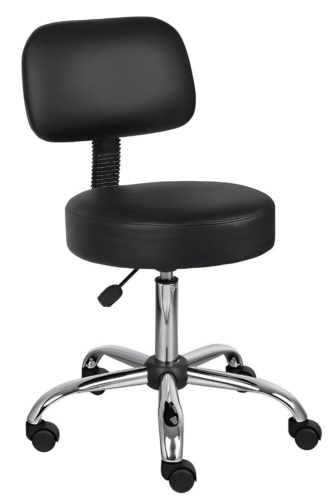Saddle Stool Backrest Black MST002