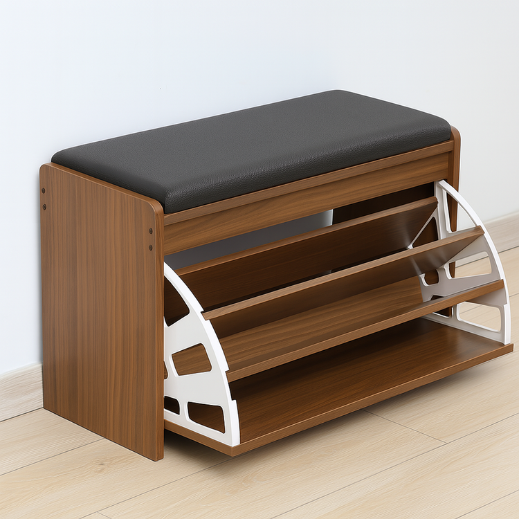 Shoe Cabinet Brown & Black HXD001433