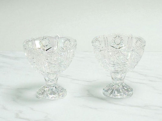 Glass Sweet Candy Box 2pc LX8002