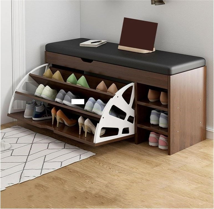 Shoe Cabinet Brown & Black HXD001418