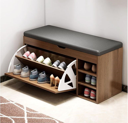 Shoe Cabinet Brown & Black HXD001421