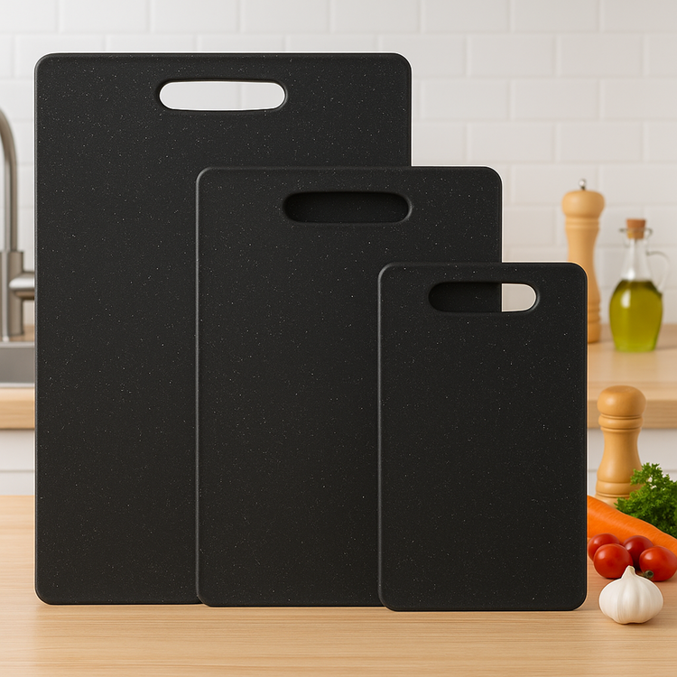 Black Chopping Board 3pc C8-3PC
