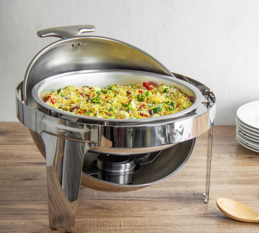 6.6L Round Roll Top Chafing Dish CF010KS