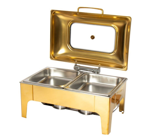 Gold Rectangle Chafing Dish 9L CF027QJ