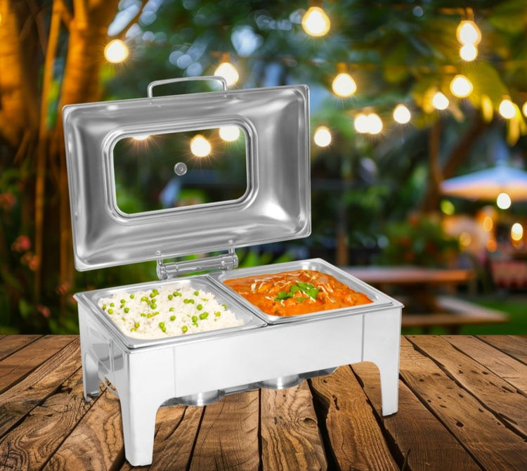 Stainless Steel Rectangle Chafing Dish 9L CF027