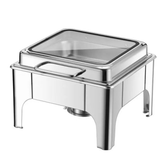 6L Hydraulic Chafing Dish Silver CF028B