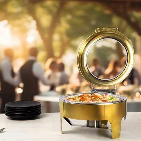 Chafing Dish Golden Round 6L