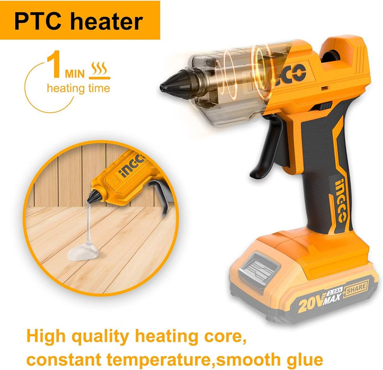 Lithium-Ion Glue Gun INGCO