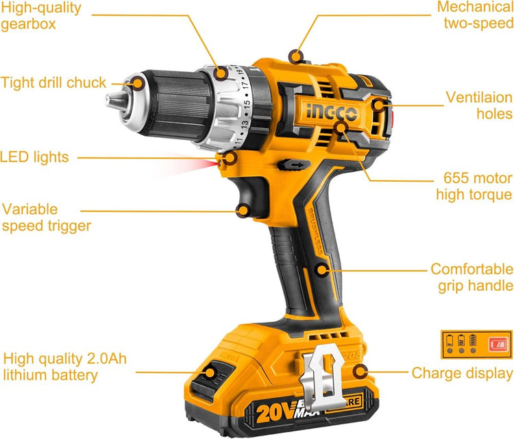Lithium-Ion Brushless Impact Drill CIDLI20608