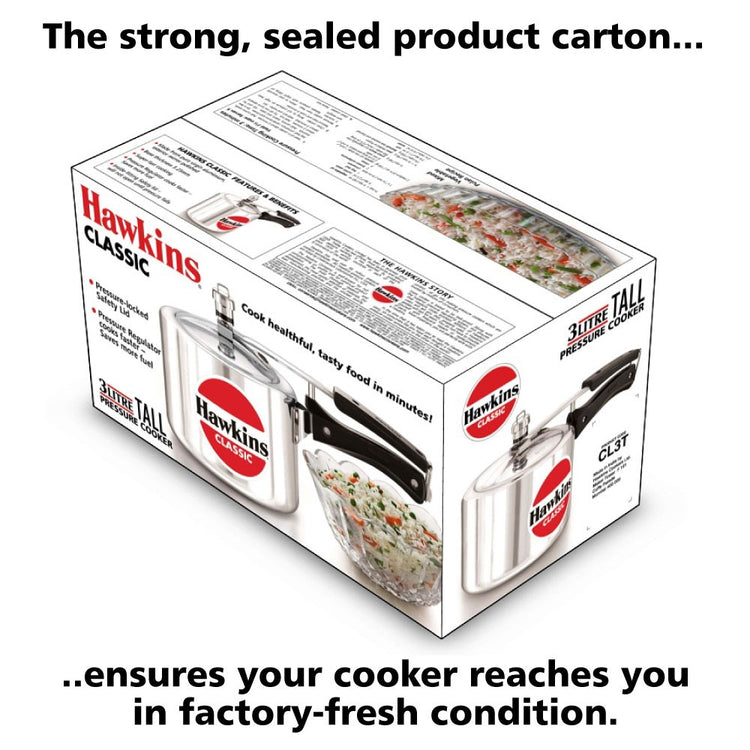 Aluminium Classic Pressure Cooker 3L CL3T