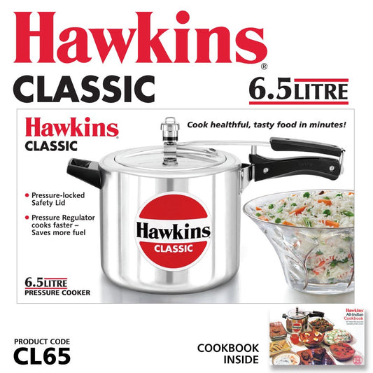 Aluminium Classic Pressure Cooker 6.5L CL65