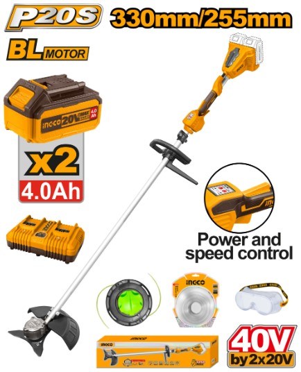 40V Brushless Grass Trimmer & Brush Cutter CSTLI200285