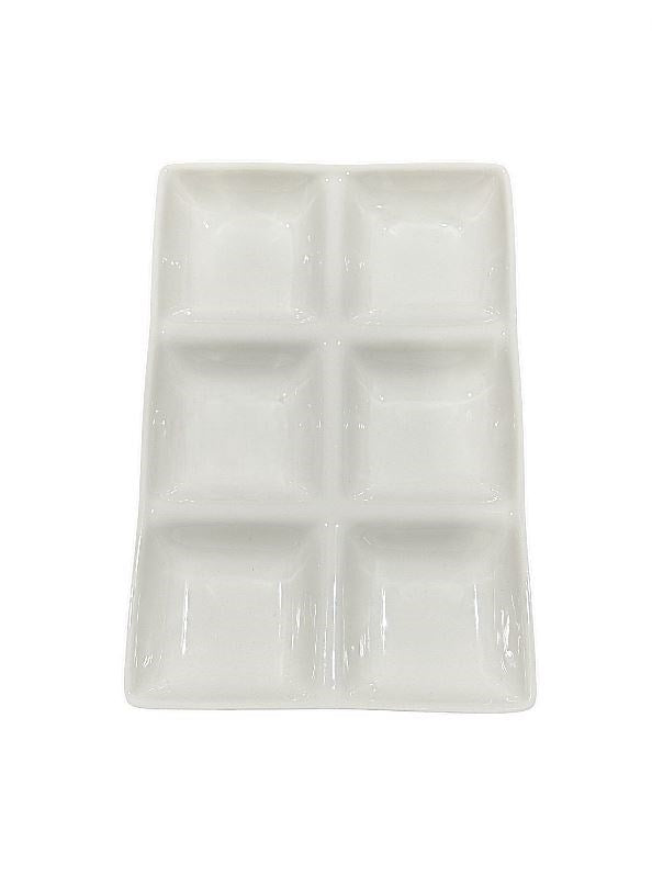 Porcelain Dish 6 Sections