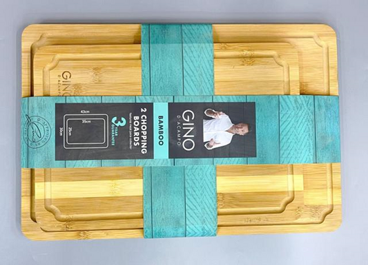 Wooden Rectangular 2pc Chopping Board CZT41-10