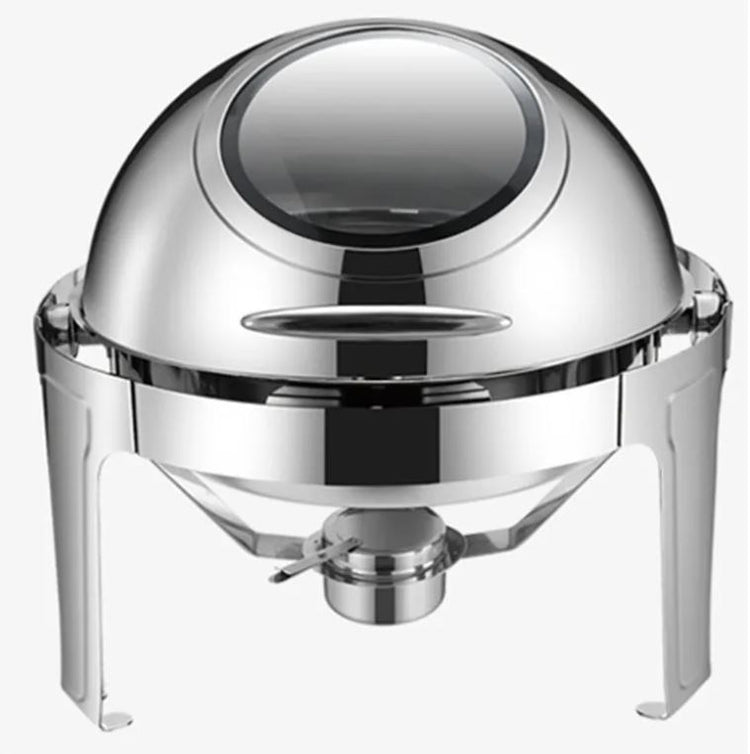 6.6L Round Roll Top Chafing Dish CF010KS