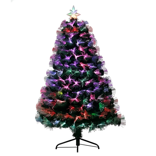 150cm Pre Lit Fibre Optic LED Christmas Tree Multi Color | 170T