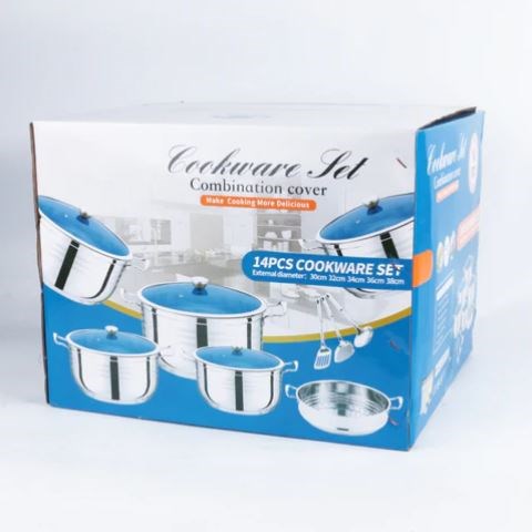 Stainless Steel Cookware 14pc CDH-010