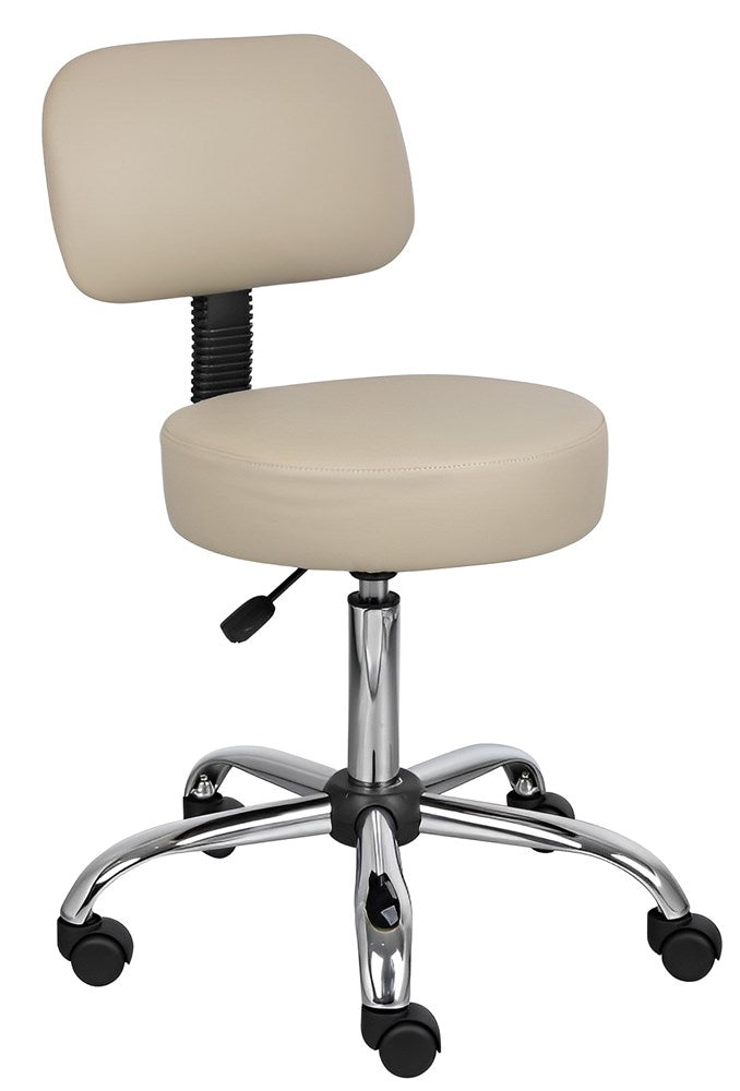 Saddle Stool Backrest Cream MST002