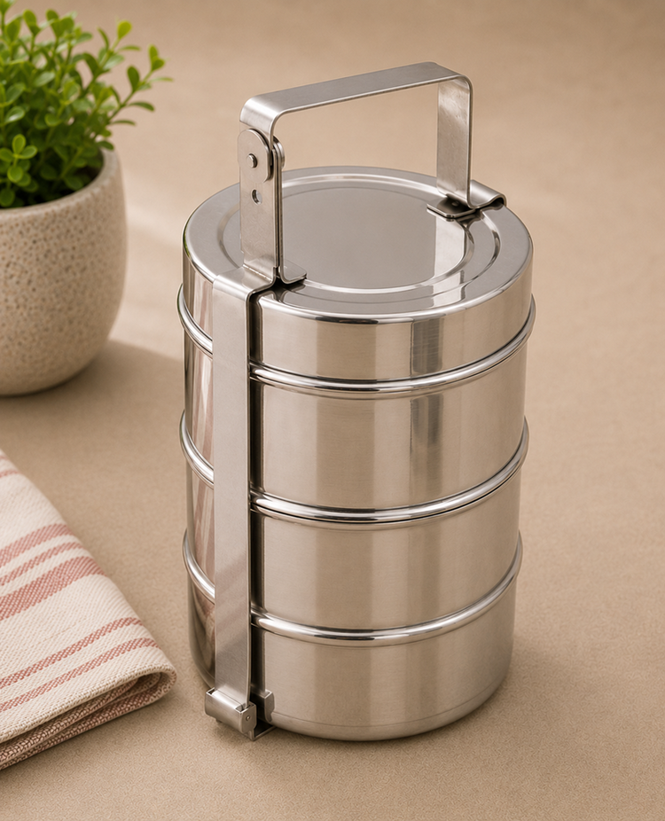 S/S Tiffin 3 Tiers 14"