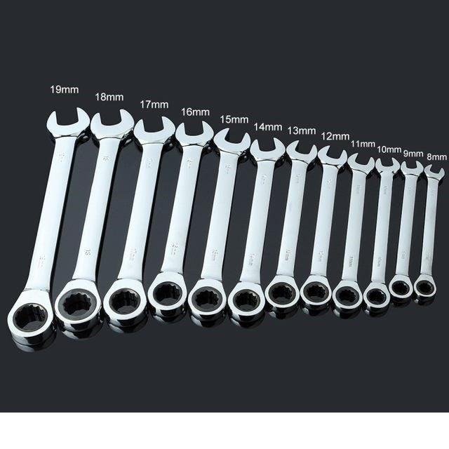 Ratchet Wrench Set 12pc 8-19mm D36T12C