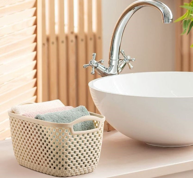 Small Rectangle Laundry Basket 214035 (Knit Design)