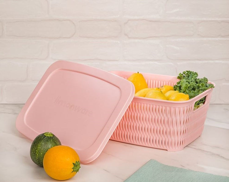 Bamboo Basket With Lid 168835