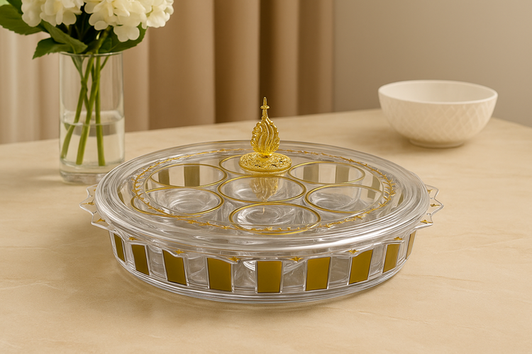 Round Dry Fruit Tray TG017-T