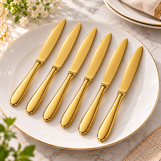 Gold Butter Knife 6pc