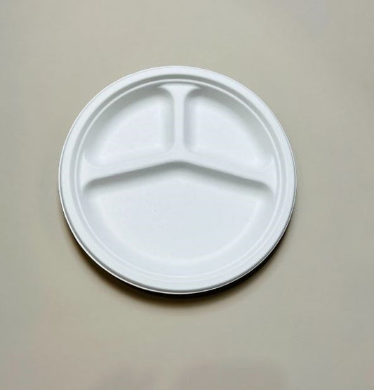 Paper Plate 3 Compartment 10" 50pc