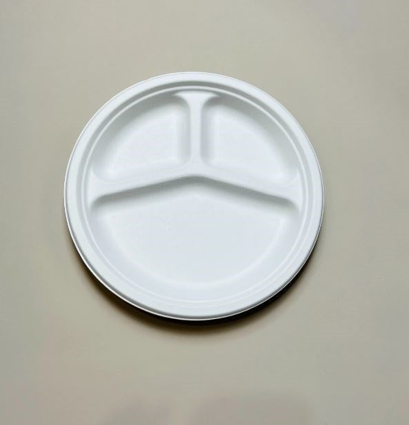 Paper Plate 3 Compartment 10" 50pc