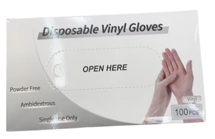 Disposable Vinyl Gloves XL 100pc W189-4