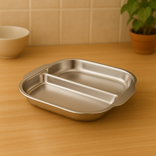 S/S 2 Section 24cm Food Tray YS19022-166