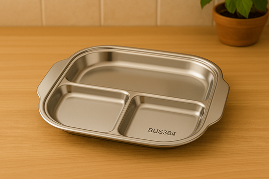 S/S 3 Section 24cm Food Tray YS19022-167