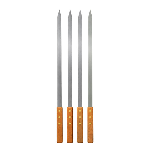 4pc 54cm Stainless Steel BBQ Skewers | 3145-1