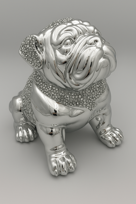 Silver Dog Decor F51B